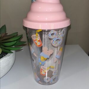 Disney Pink Ice Cream Tumbler with Straw